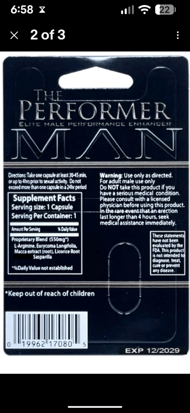Male Enhancement 2 Bottles Blue Gummies – Stamina, Energy, Strength + Performan!