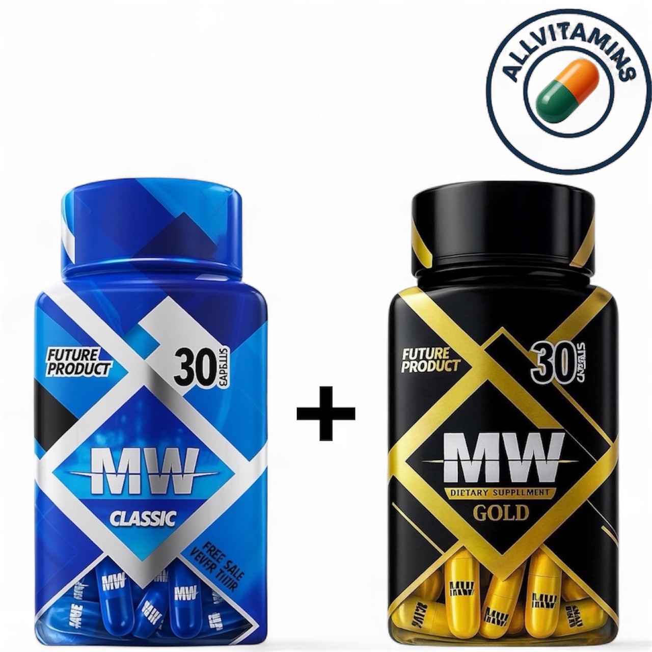 ✅✅ MW CLASSIC + MW GOLD FORMULA FOR MEN & WOMEN WEIGHT LOSS SUPPLEMENT 30 U🔥