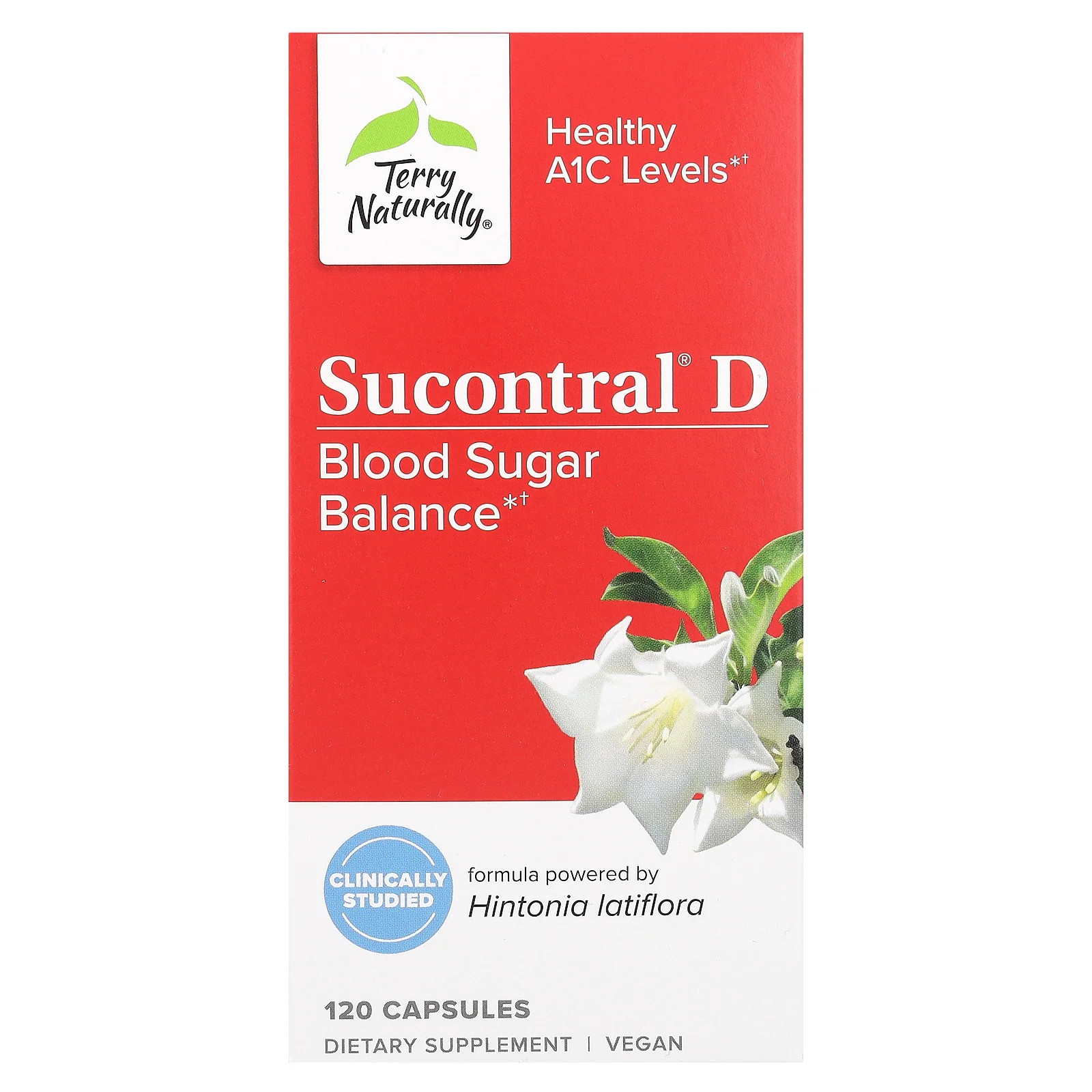 2 X Terry Naturally, Sucontral D, 120 Capsules