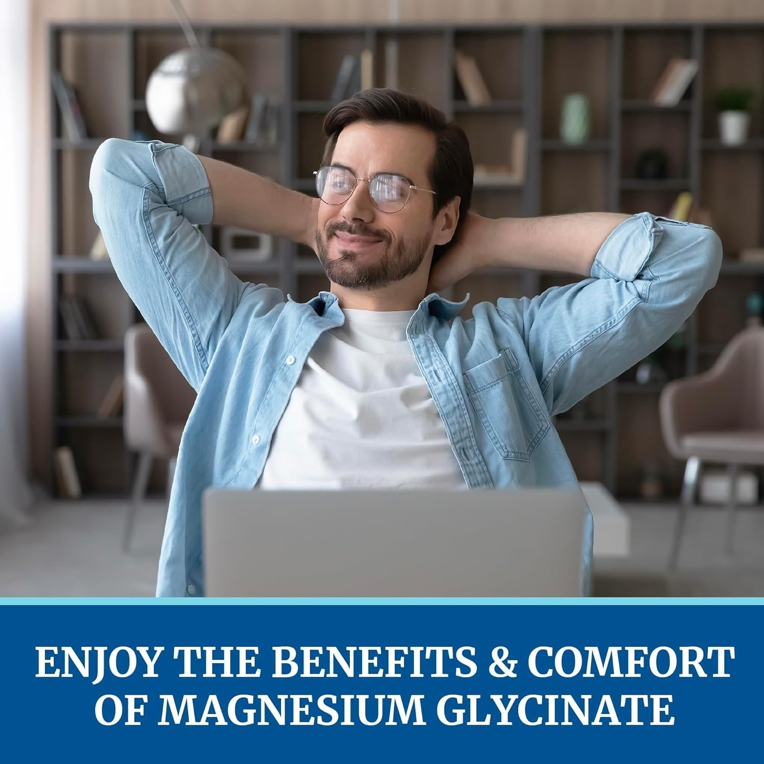 “Glicinato de magnesio – Apoya la salud del corazón, los nervios y los músculos