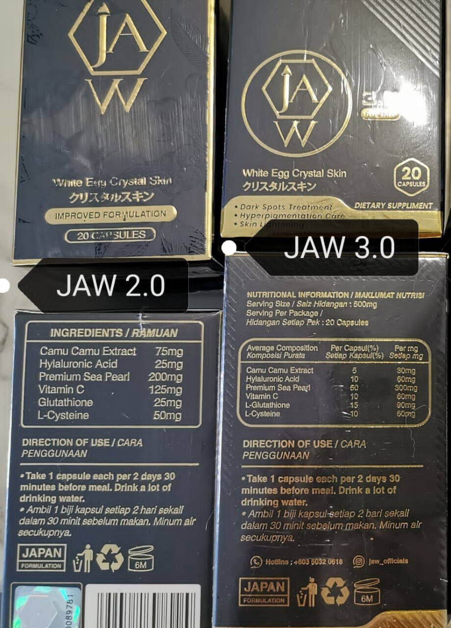 JAW White 3.0 White Egg Crystal Skin WECS Upgrade Version with Original Hologram