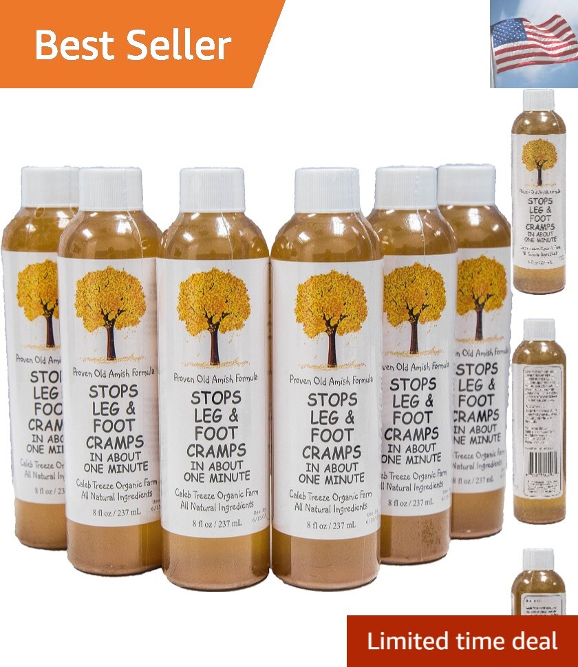 Caleb Treeze Old Amish Muscle Tonic Formerly: Stops Leg and Foot Cramps – 6 Pack