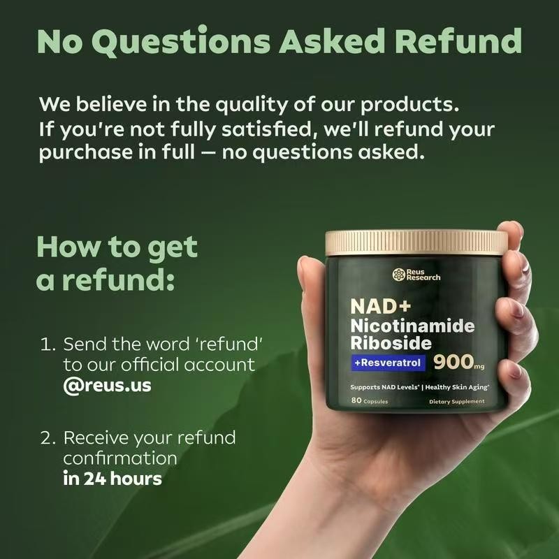 900mg Liposomal Nicotinamide Resveratrol Anti-Aging Energy