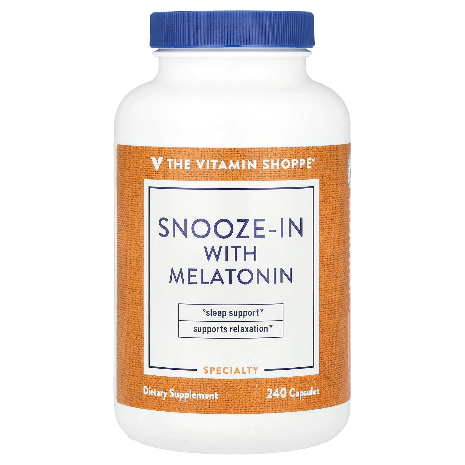 2 X The Vitamin Shoppe, Snooze-In With Melatonin, 240 Capsules