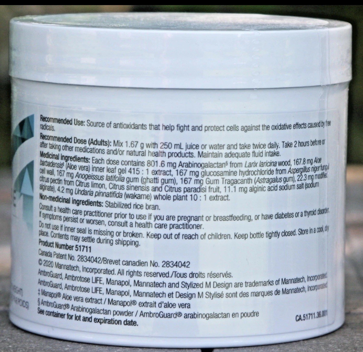 Mannatech Ambrotose Life Powder 3.5 oz (100g) Glyconutritional Supplement