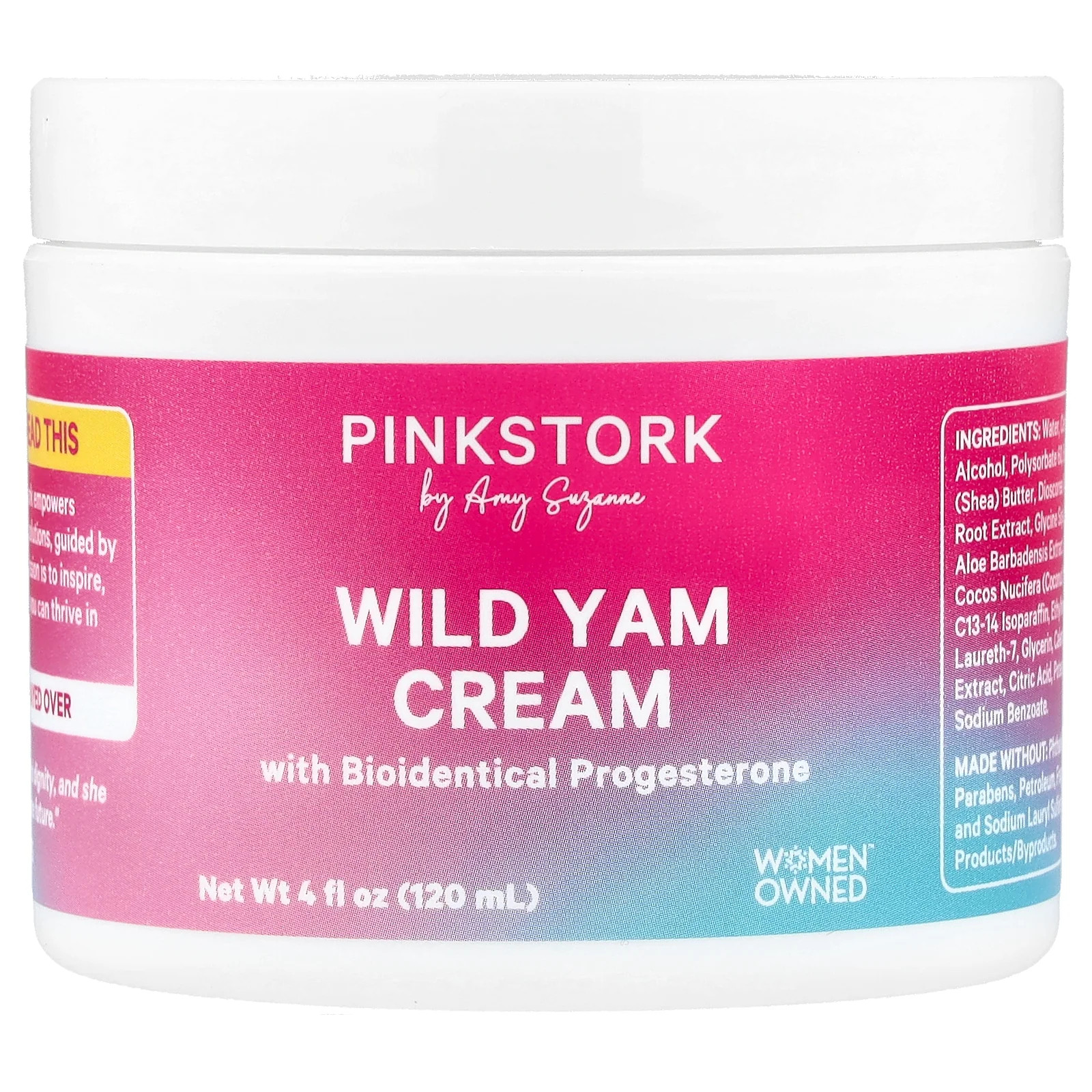 2 X Pink Stork, Wild Yam Cream, 4 fl oz (120 ml)