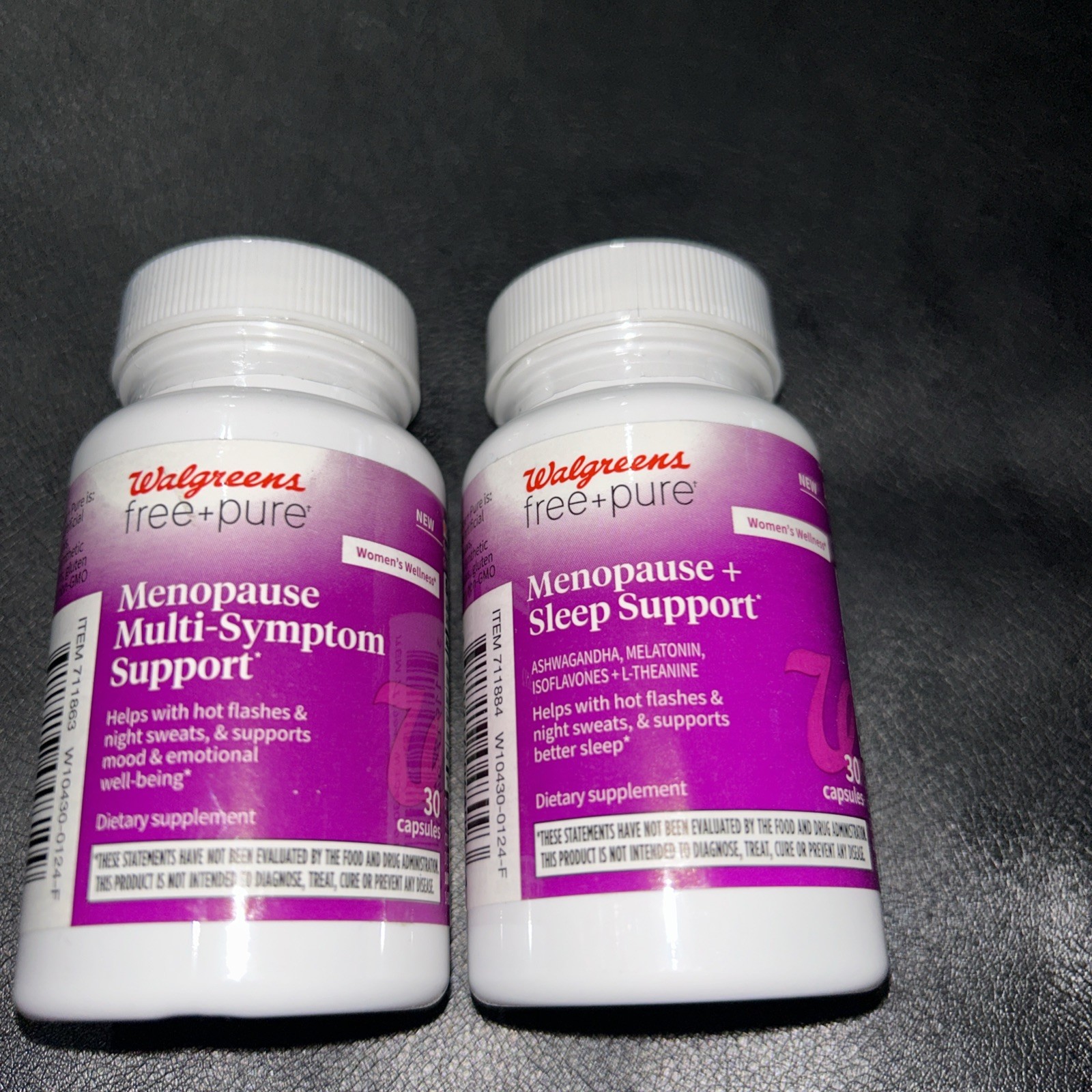 2•Walgreens Free+Pure Menopause + Mental Alertness & Energy Support, 30 Capsules