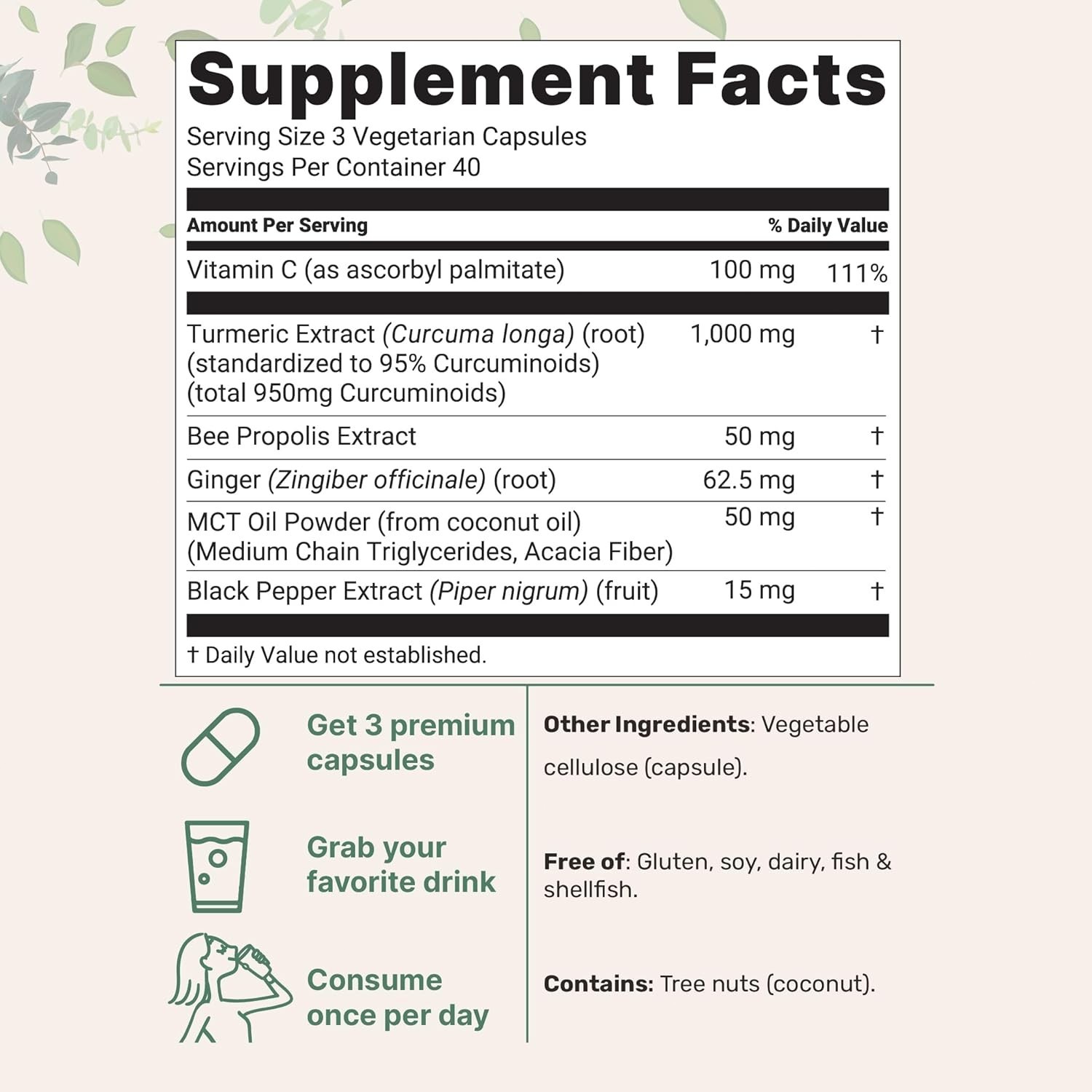 2PACK Micro Ingredients Turmeric Curcumin 1,000mg 6-in-1 Complex 120 Capsules