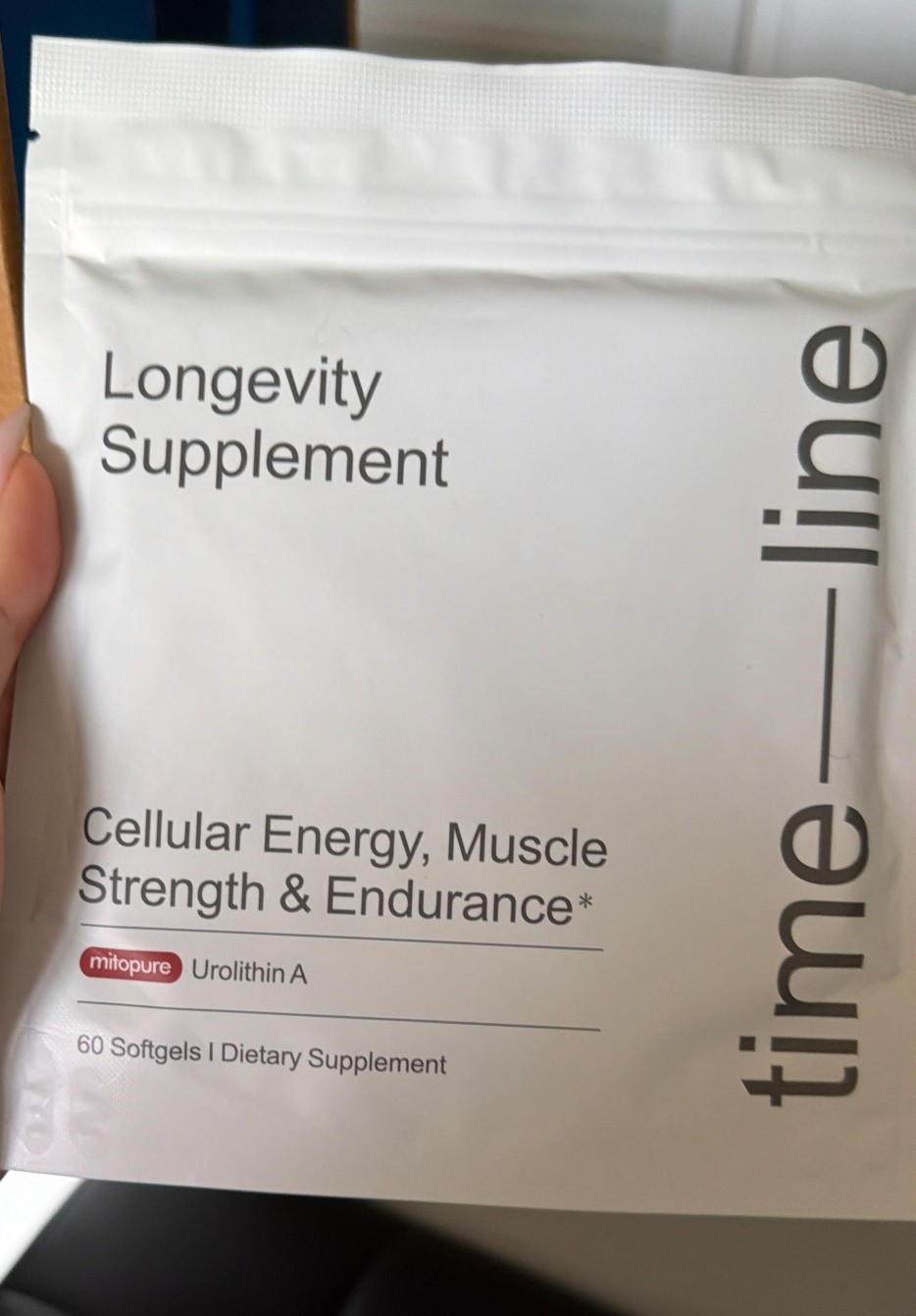 Time-Line Longevity Supplement Mitopure Urolithin A 60 Softgels – 03/28
