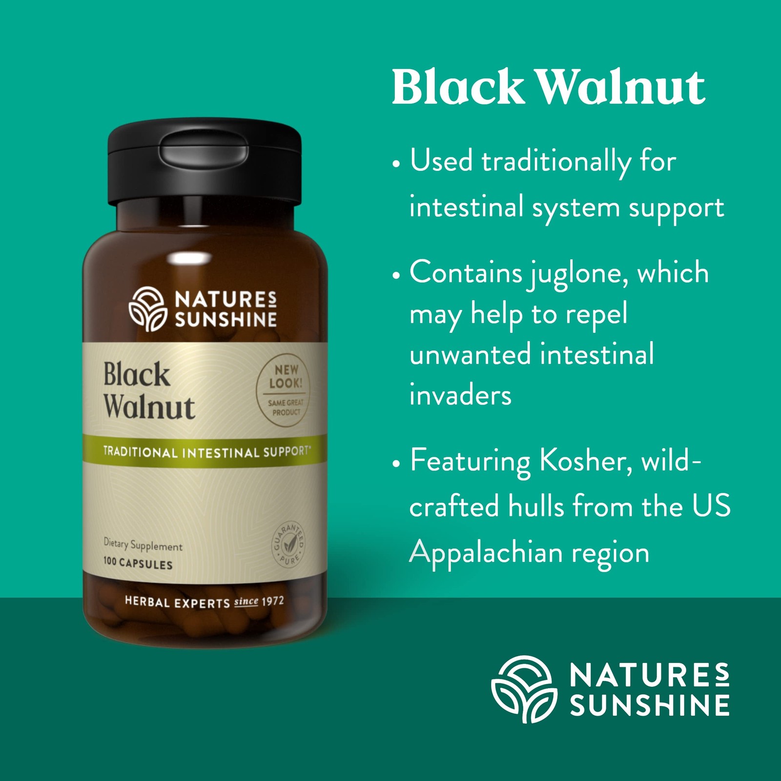 Natures Sunshine Black Walnut 100 Capsules