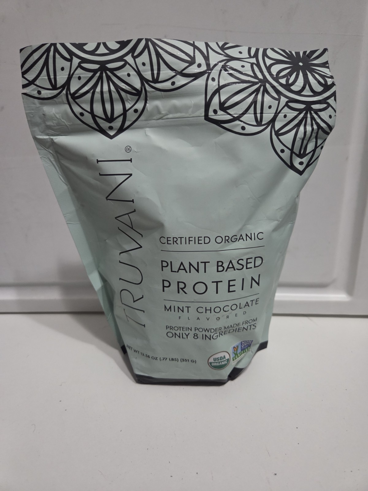 Truvani Mint Chocolate Plant Based Protein Powder Exp 1/2027