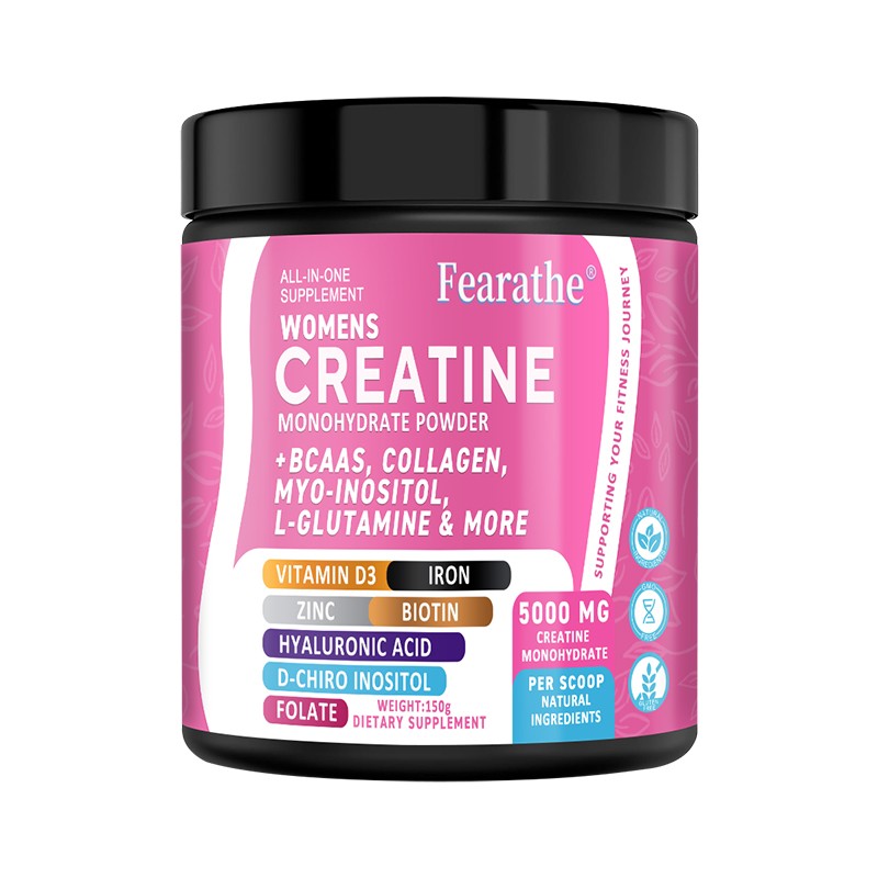 Creatine Monohydrate Powder For Women Strengthen Muscles 5 Grams Per Serving