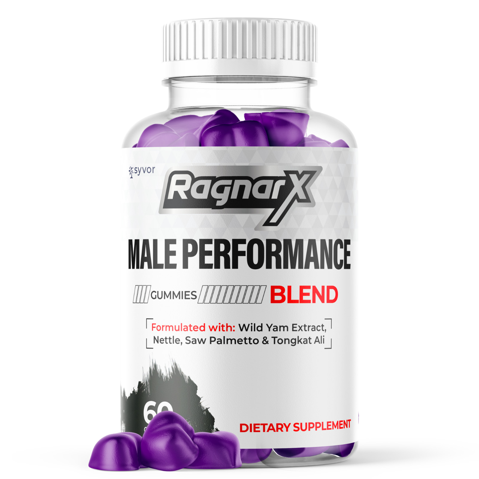 (1 Pack) RagnarX Male Gummys Advanced Formula Ragnar X Max Vitamin 60 Gummies