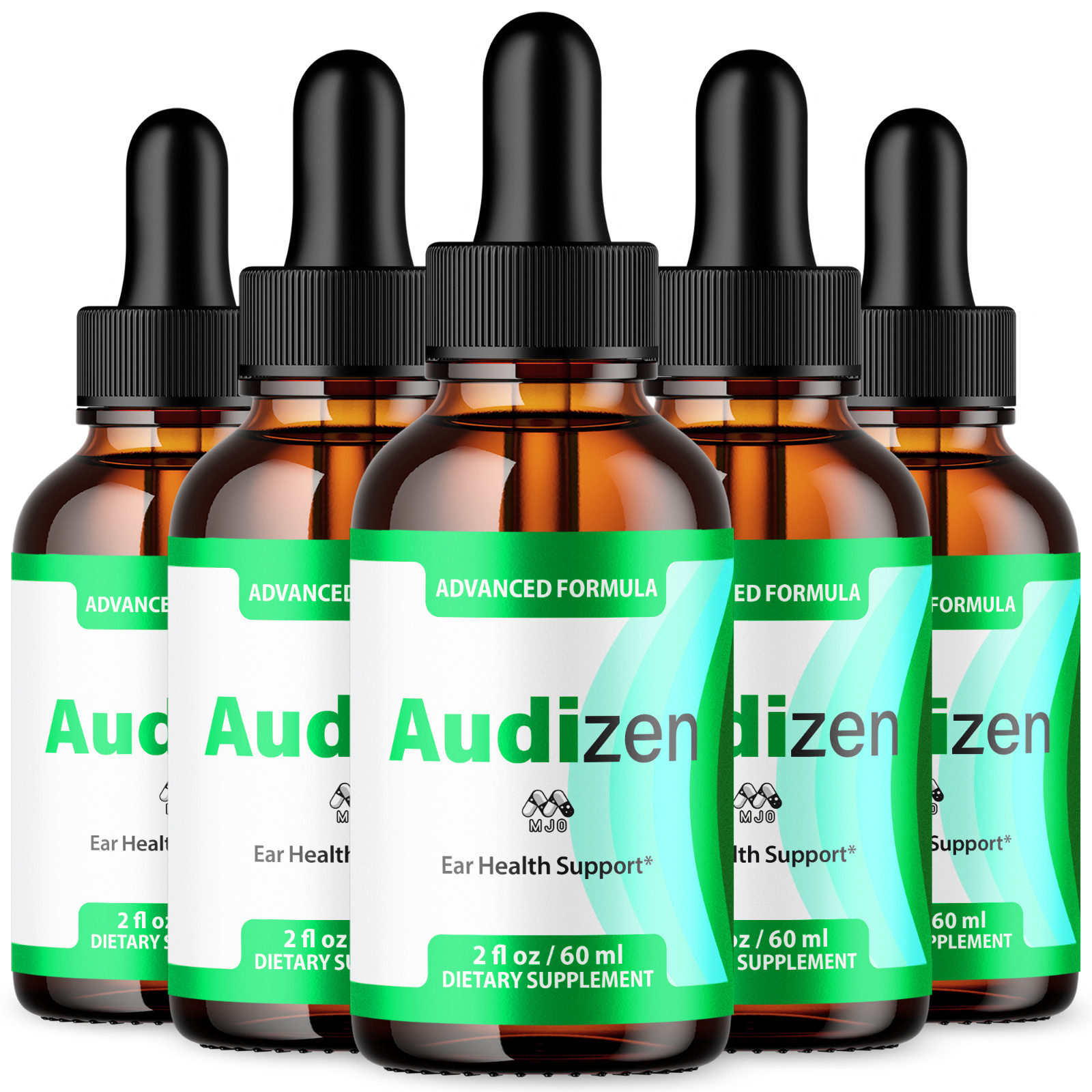 (5 Pack) Audizen Advanced Ear Health Support Drops Audi Zen Vitamin 150 Servings