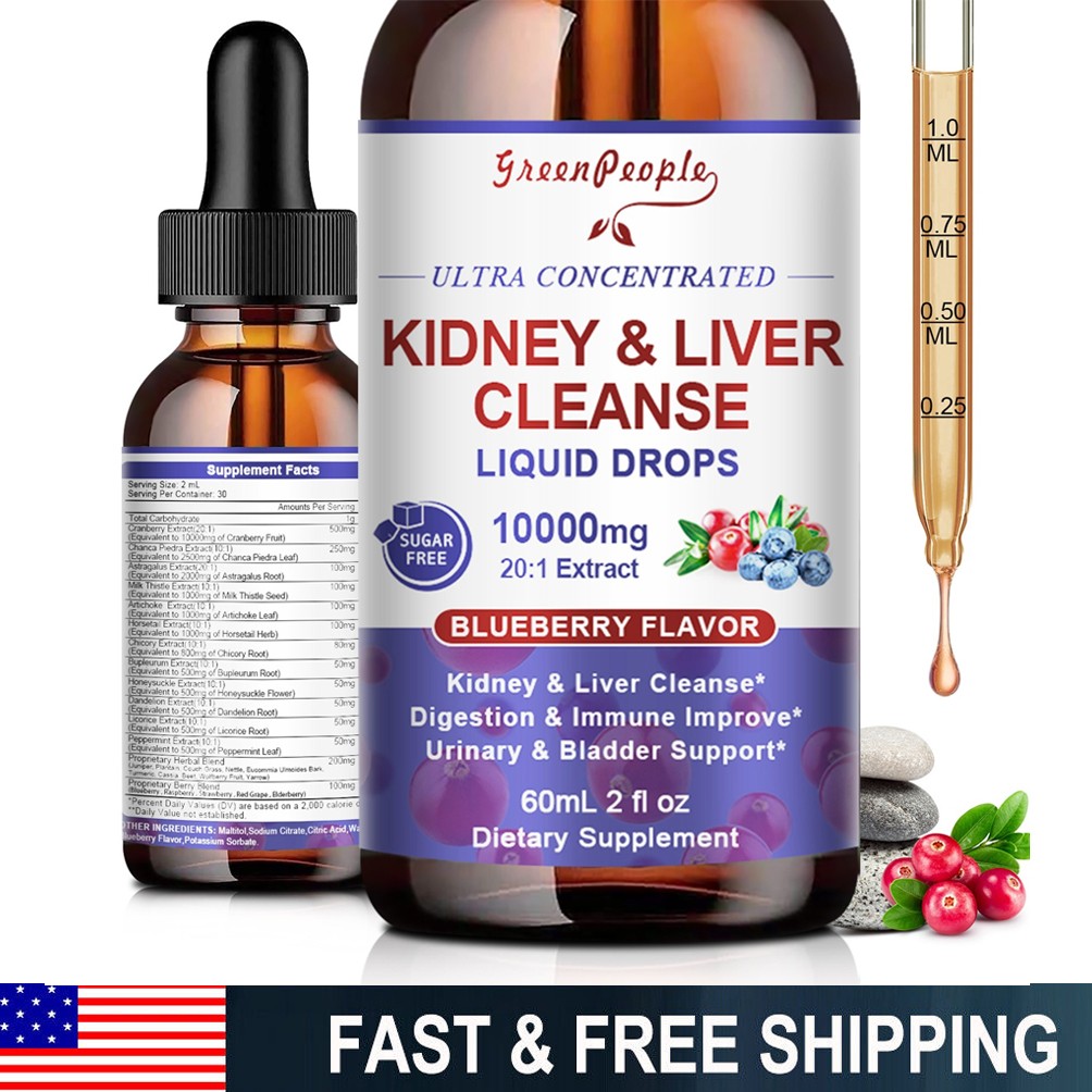 Organic Kidney Cleanse Kidney Health -Kidney Cleanse & Detox- 2 Fl Oz
