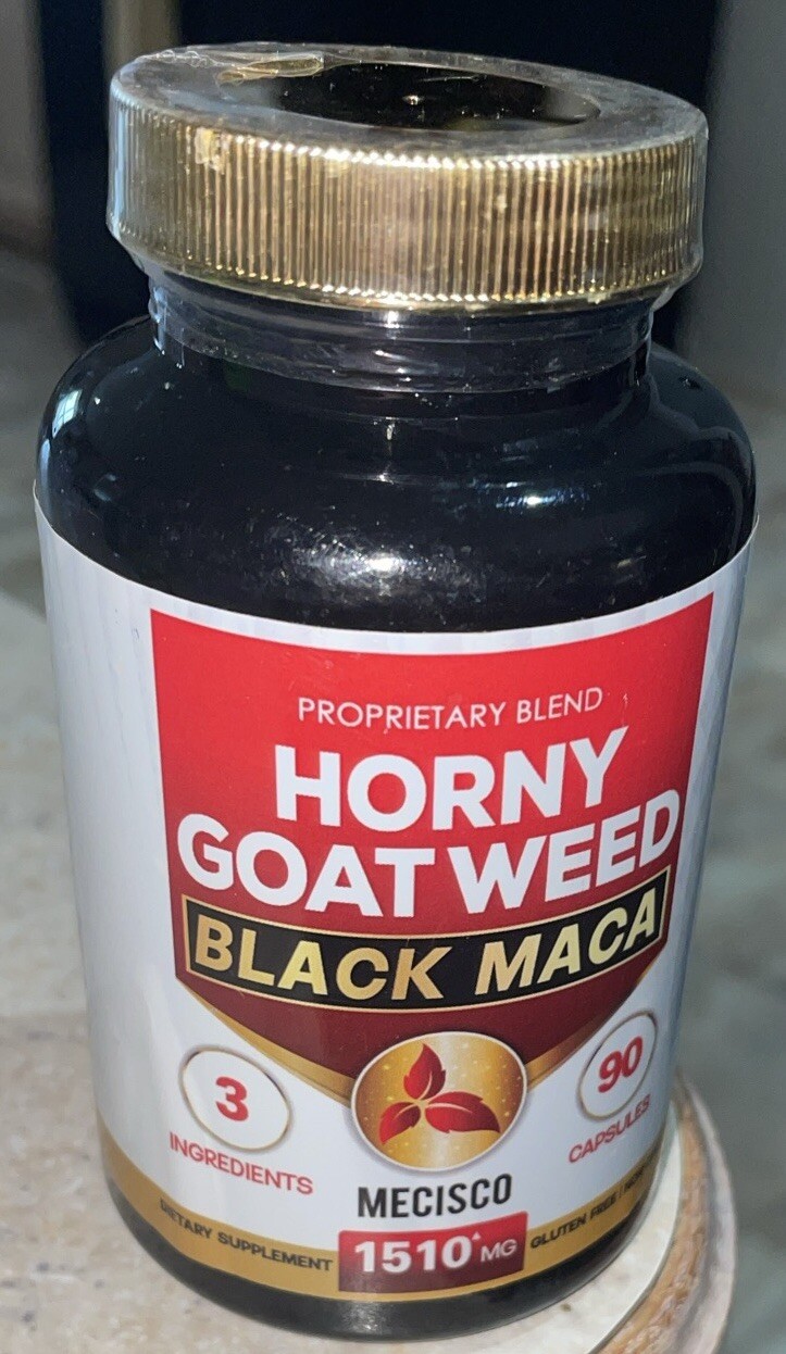 Horny Goat Weed Black Maca 1510 mg 90 Caps Exp 07/25