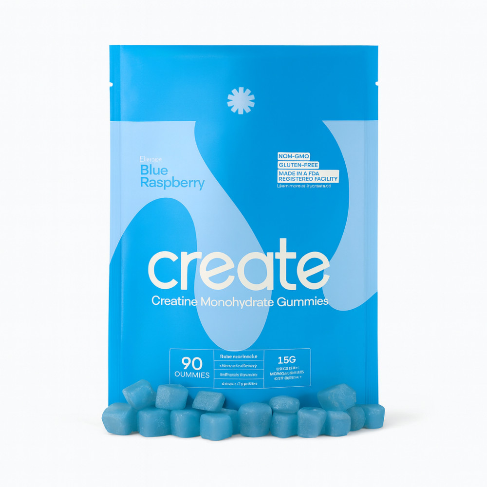 Creatine Monohydrate Gummies Sour Apple 90 Count Muscle Recovery Supplement