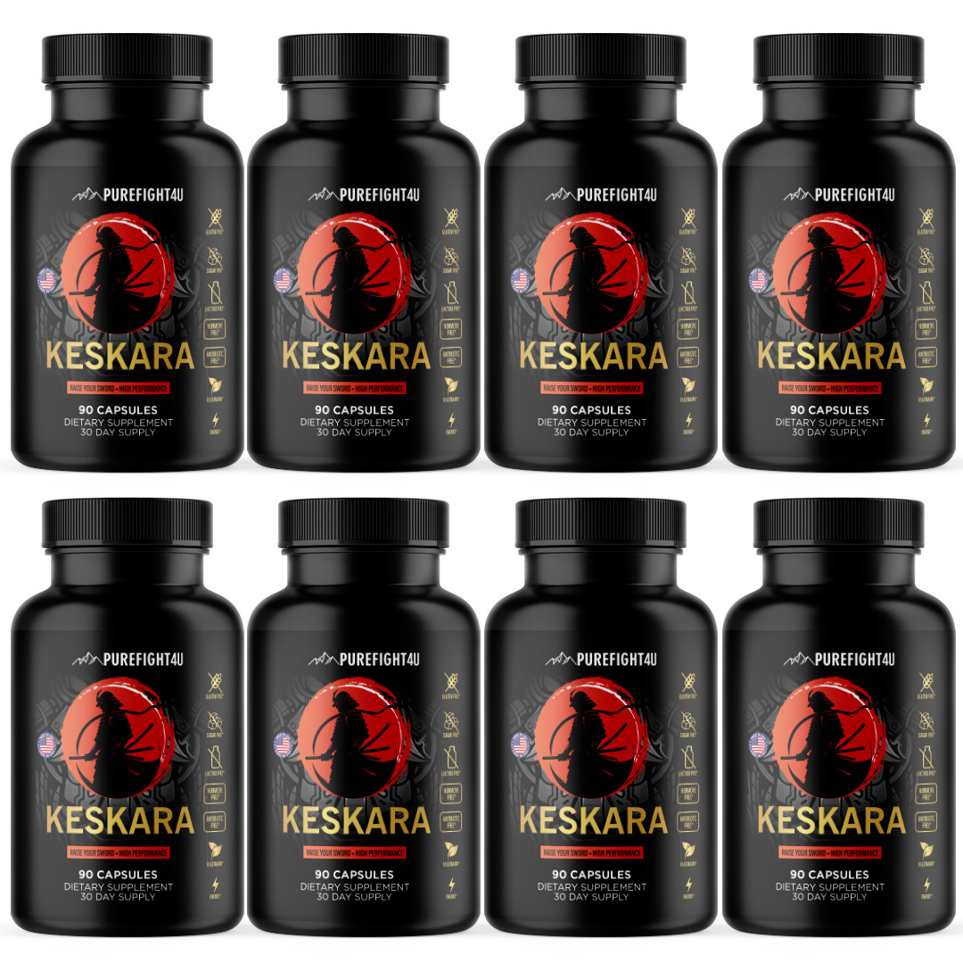 Keskara Raise Your Sword Male High Performance Supplement 90 Capsules 8 Bottles