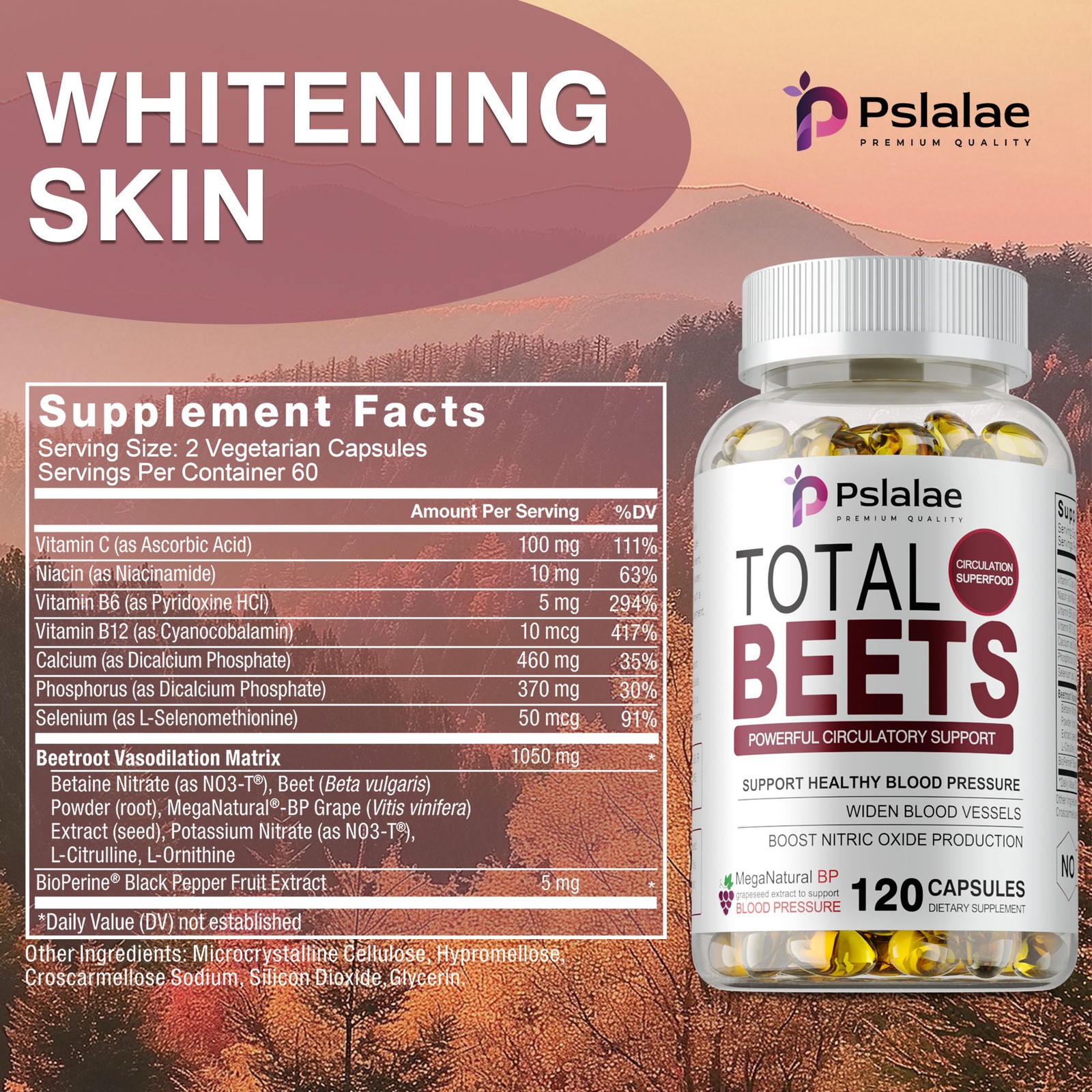 Total Beets 2060mg – Betaine Nitrate- Healthy Circulation,Blood Pressure Support