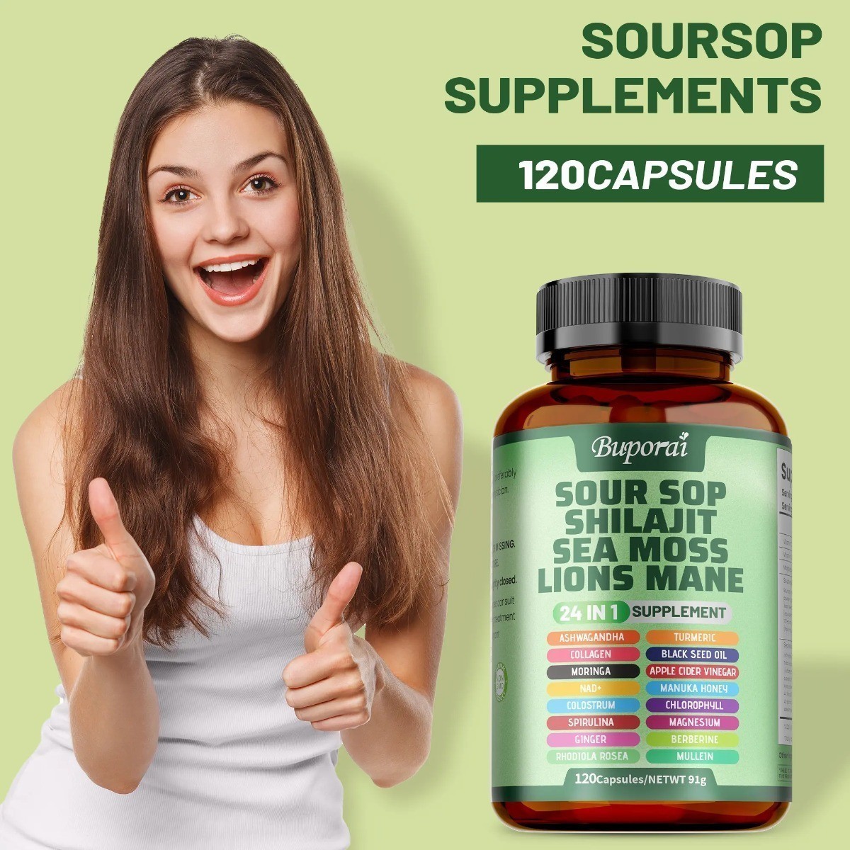 24-in-1 Soursop Dietary Supplement | Supports Skin, Joint & Bone Health NEW