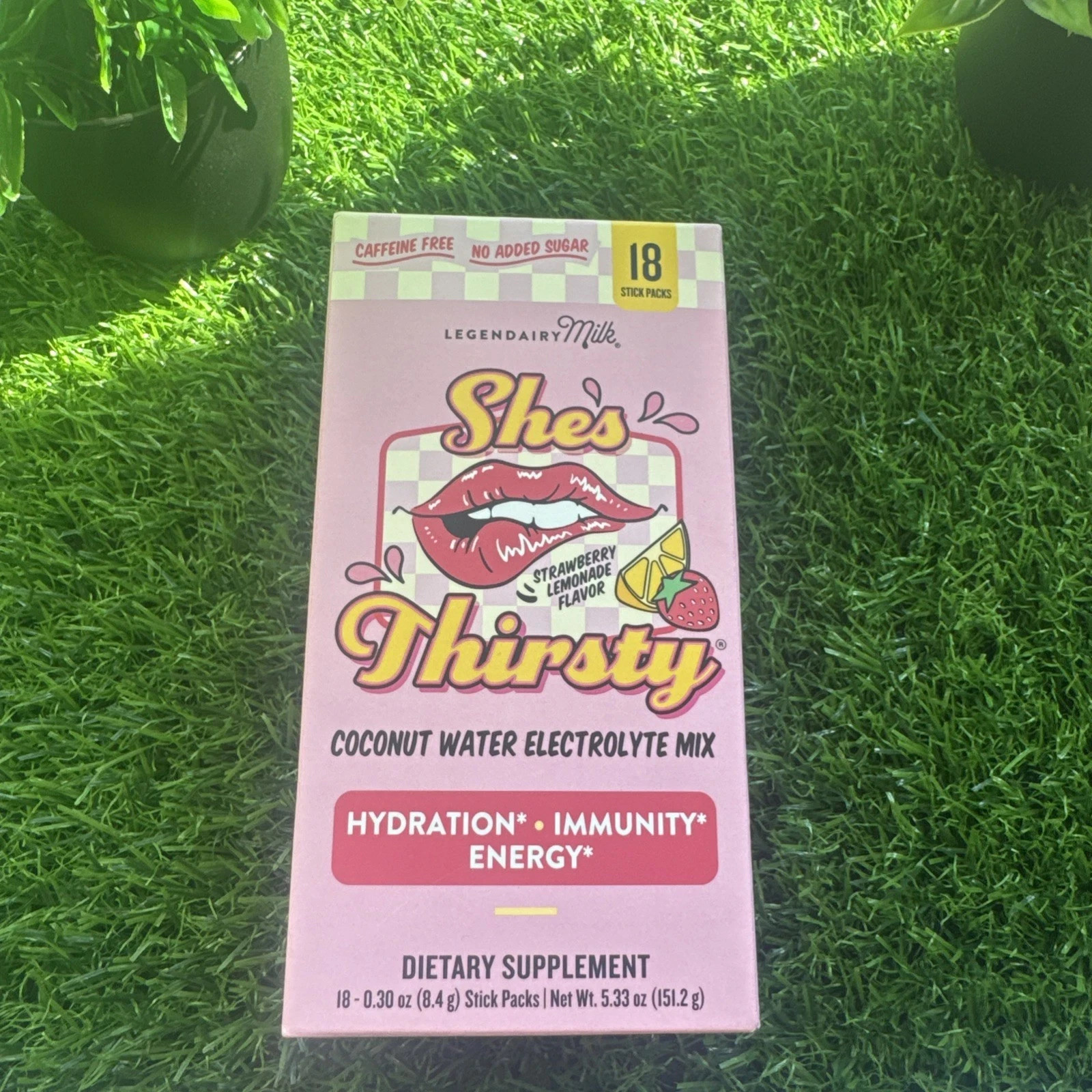 Legendairy Milk She’s Thirsty – Strawberry Lemonade, Hydration Packets | Cort…