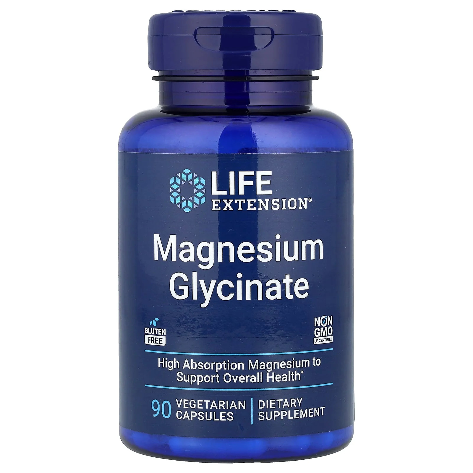 2 X Life Extension, Magnesium Glycinate, 90 Vegetarian Capsules (105 mg per Cap