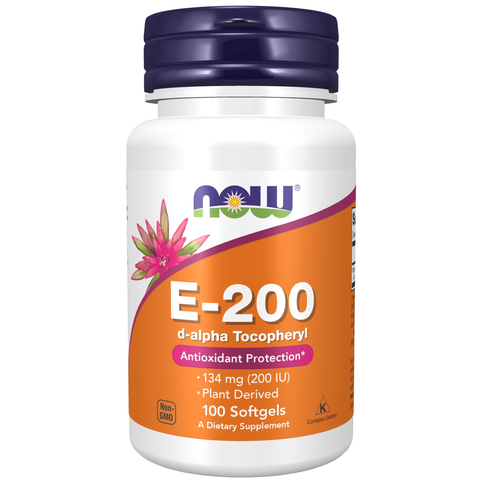 Now Foods Vitamin E Light Yellow 100 Count Antioxidant For Cellular Health