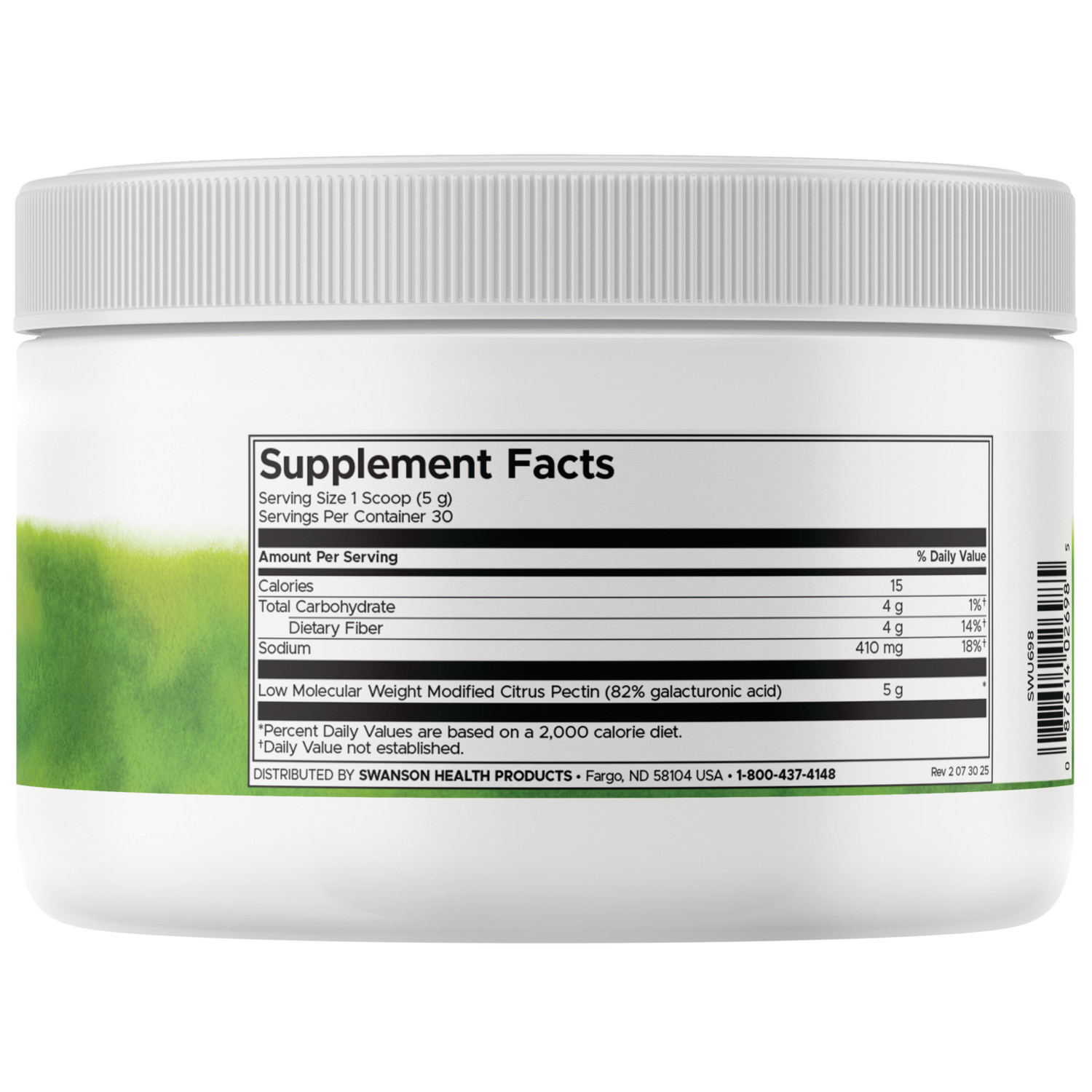 Swanson Pectipure Modified Citrus Pectin 5.28 oz Powder