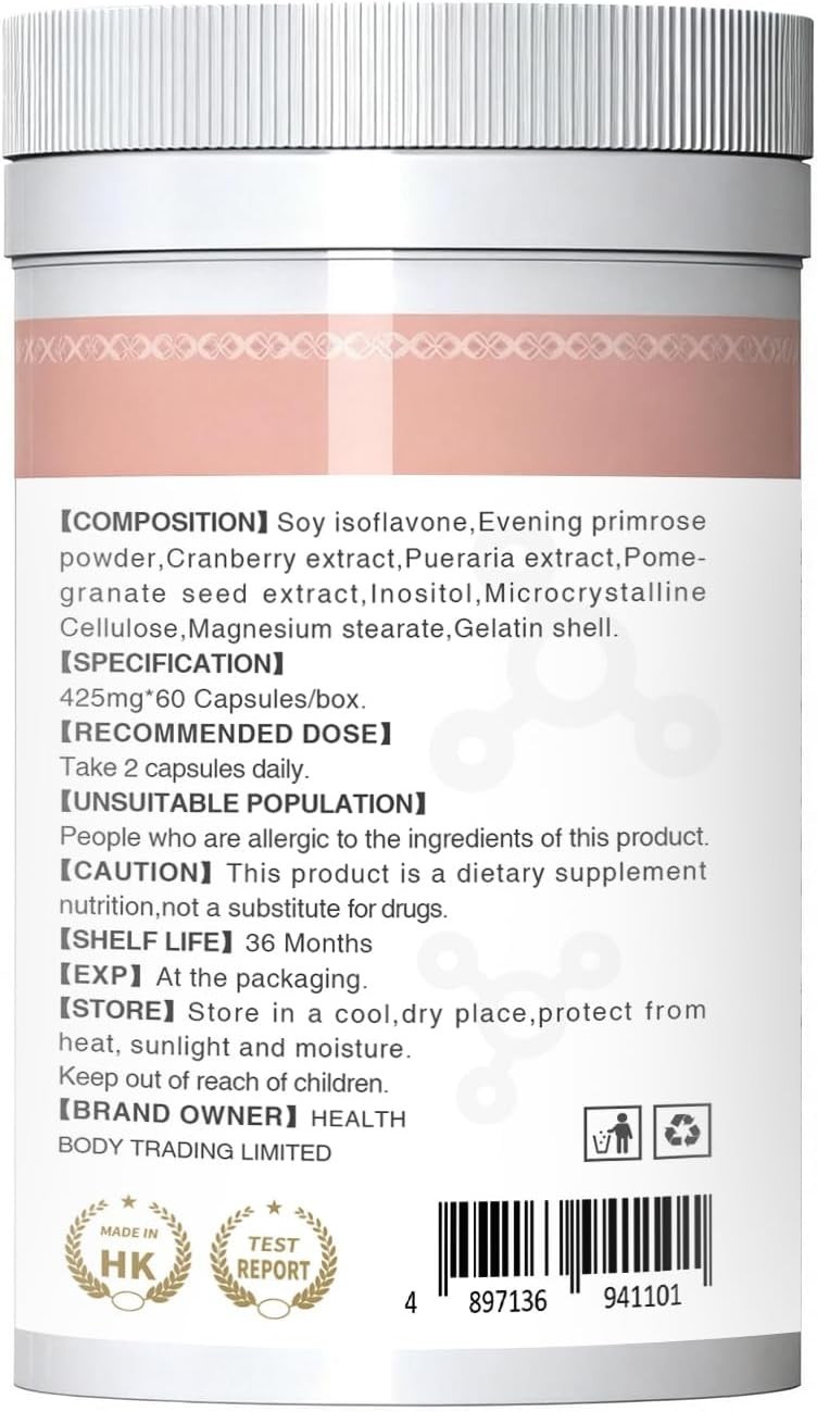 Soy Isoflavones Menopause & Hormone Balance Support Supplement for Women