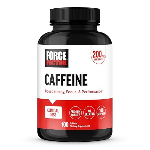 Caffeine Pills 200mg Boost Energy Focus Strength Performance Premium Quality 100