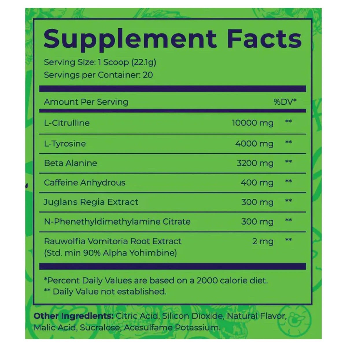 DARK LABS Maniaco High Stim Pre-Workout
