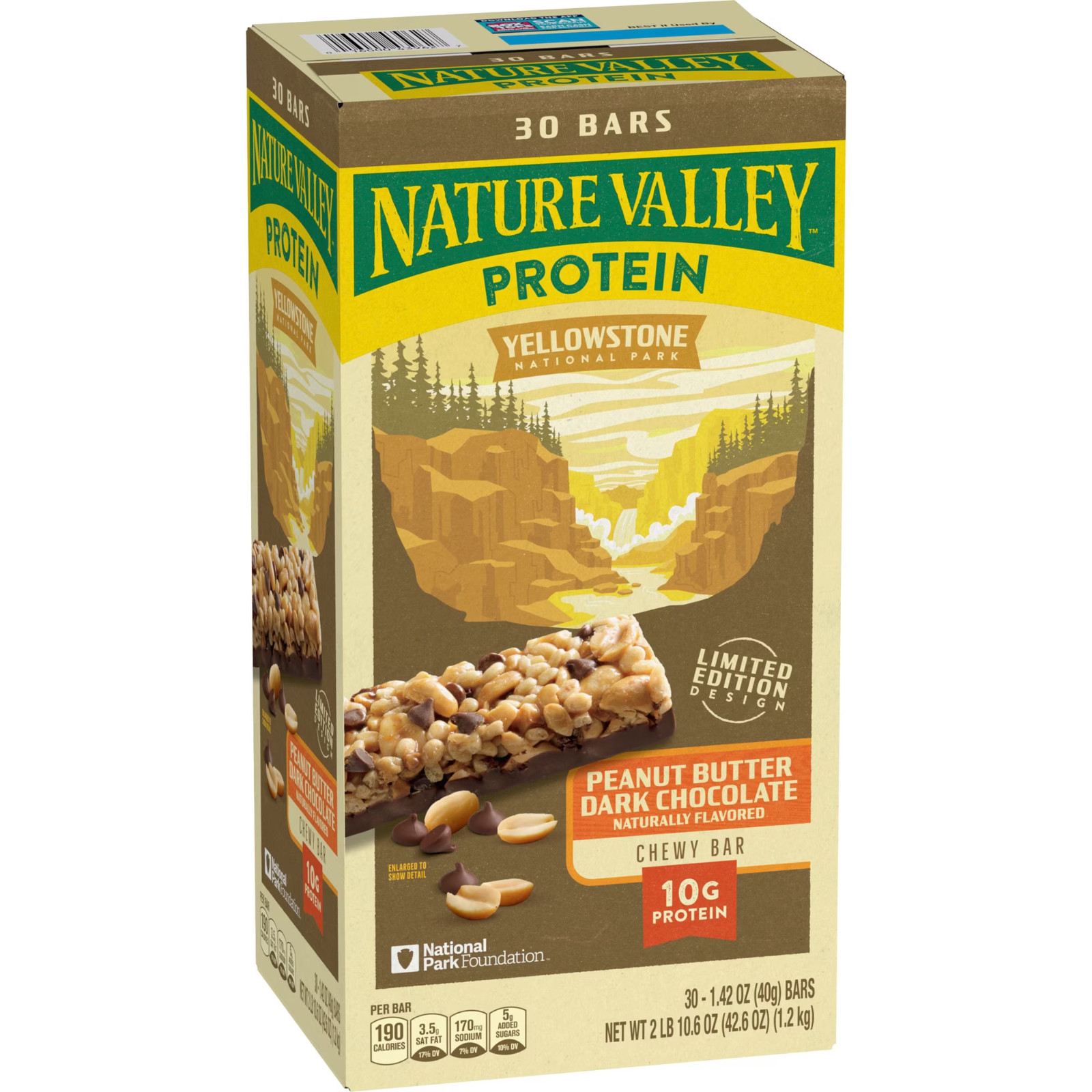 Nature Valley Peanut Butter Dark Chocolate Protein Chewy Bars (30 Ct.)