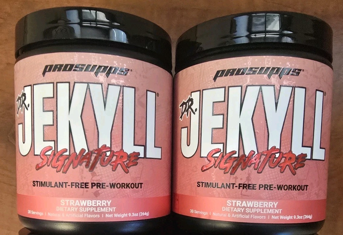 ProSupps (2-PACK) Dr. Jekyll Signature Pre Workout Powder STIM-FREE *STRAWBERRY*