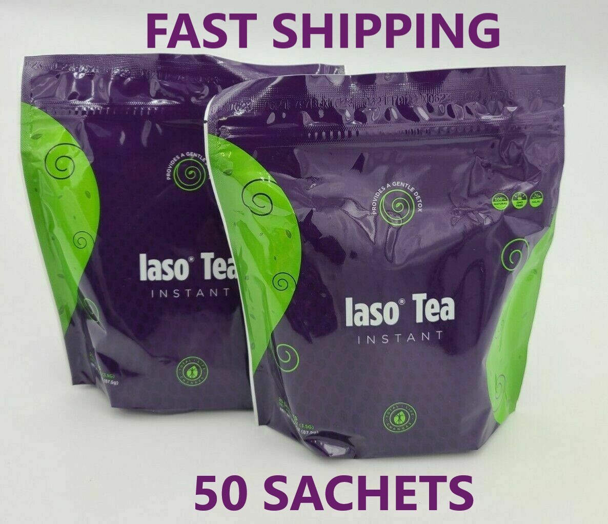 INSTANT IASO TEA – 50 SACHETS – Detox Cleansing for Weight Loss – Fast Shipping