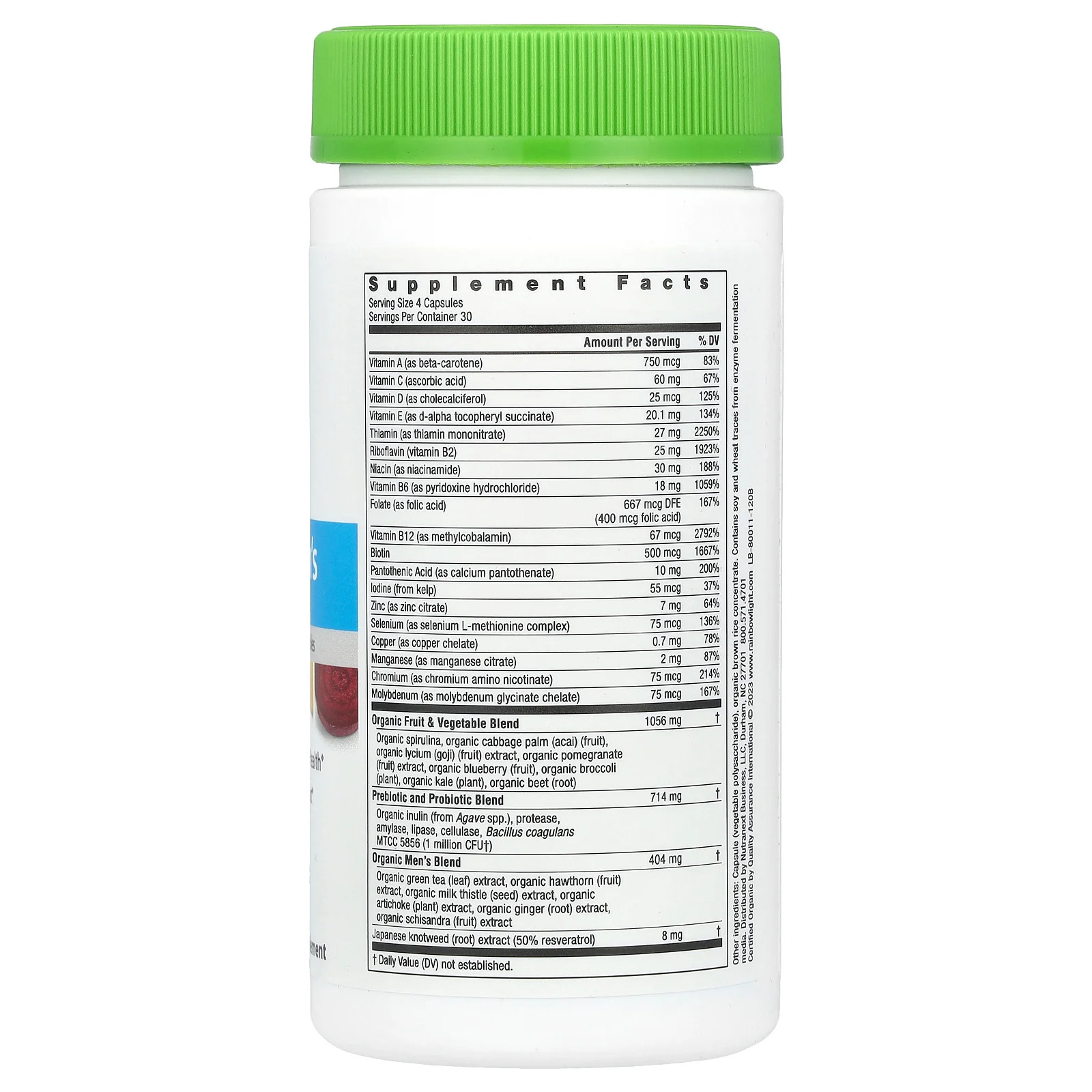 2 X Rainbow Light, Certified Men’s Multivitamin, 120 Capsules