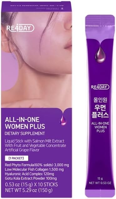 RE4DAY All-in-One Women Plus, Liquid PDRN, Fish Collagen, Elastine for Glass