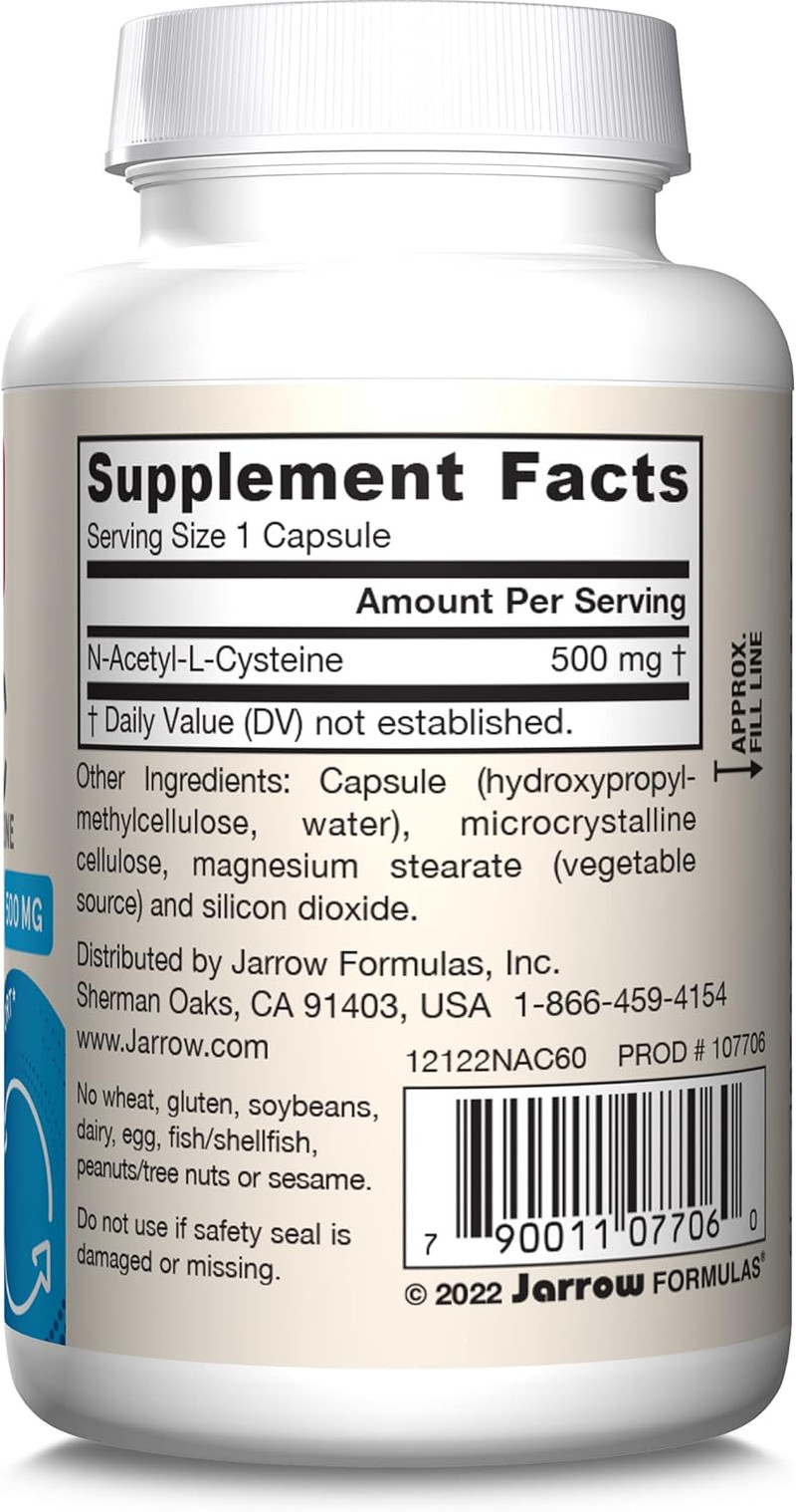 ® N-A-C 500 Mg, Dietary Supplement, Antioxidant Support for Liver Health, 60 Veg