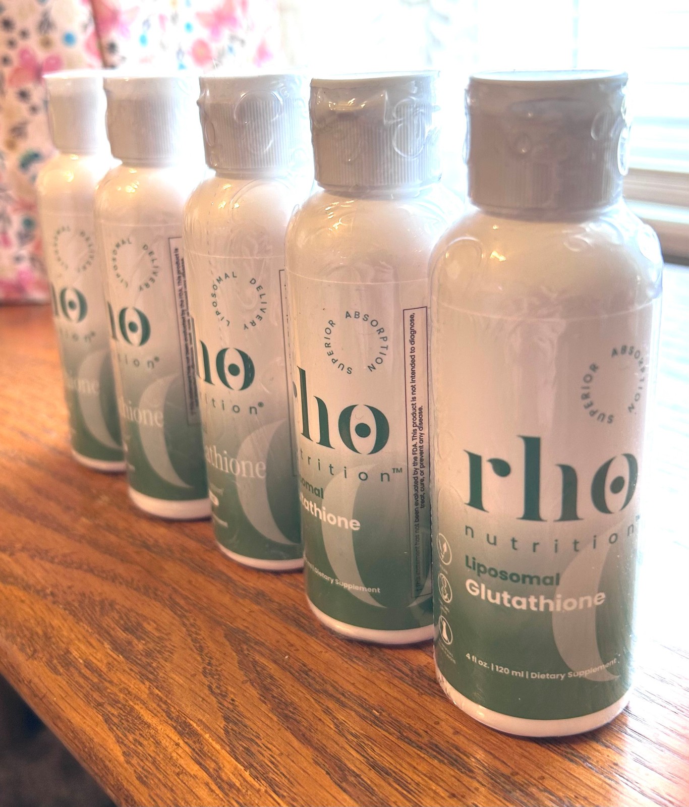 Rho Nutrition Liposomal Glutathione 4 oz Liquid Supplement Sealed BB 01/2028