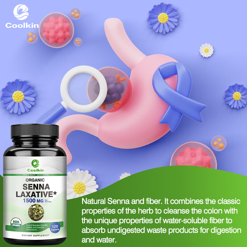 Organic Senna Laxative 1500mg – Cleanse & Detox, Weight Loss,Constipation Relief