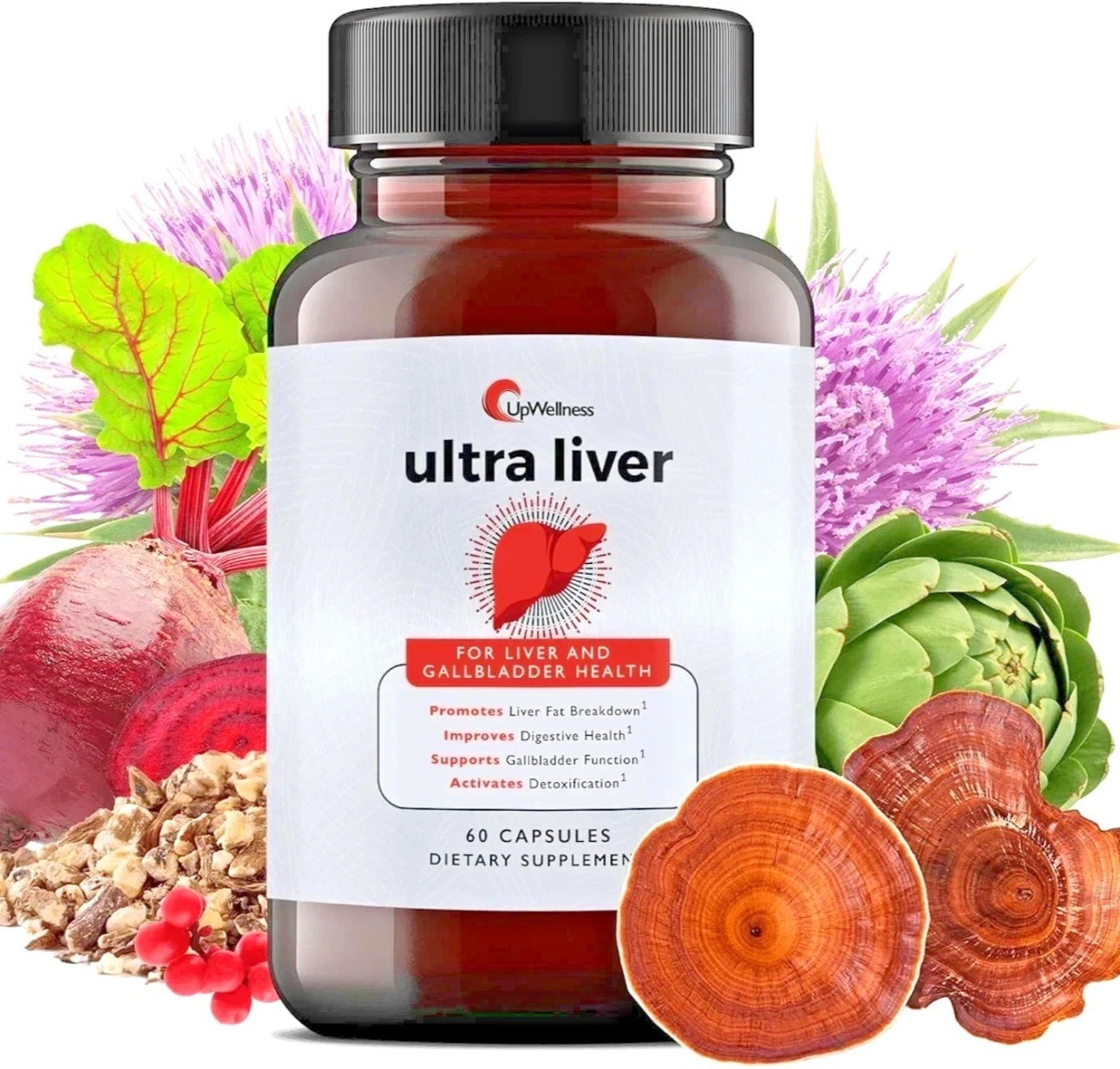 Wellness Up Ultra Liver Supplement for Liver Health and Gallbladder Support