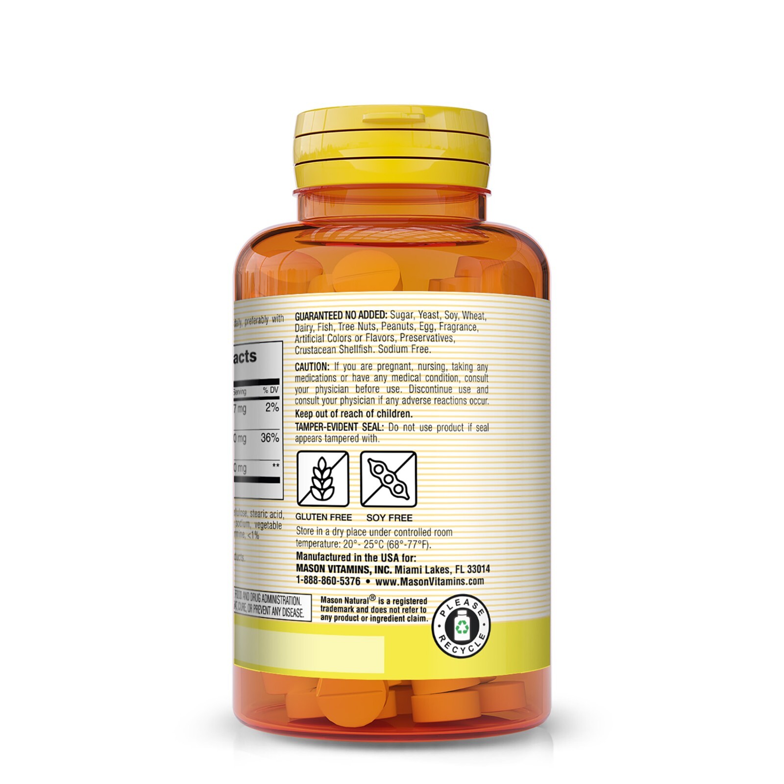 Mason Natural Beet Root w/ Magnesium. Healthy Heart and Blood Pressure 100 Tabs