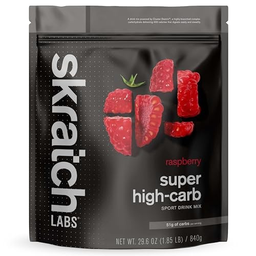 Super High-Carb Drink Mix Packets – 8 Servings (Pack of 1) Raspberry