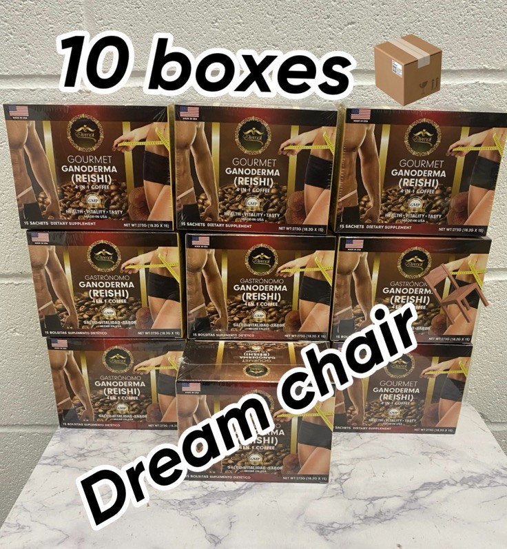 (USA SELLER) Coffee With Ganoderma Eternal Loose Weight Easy. 10 Boxes Bundle.