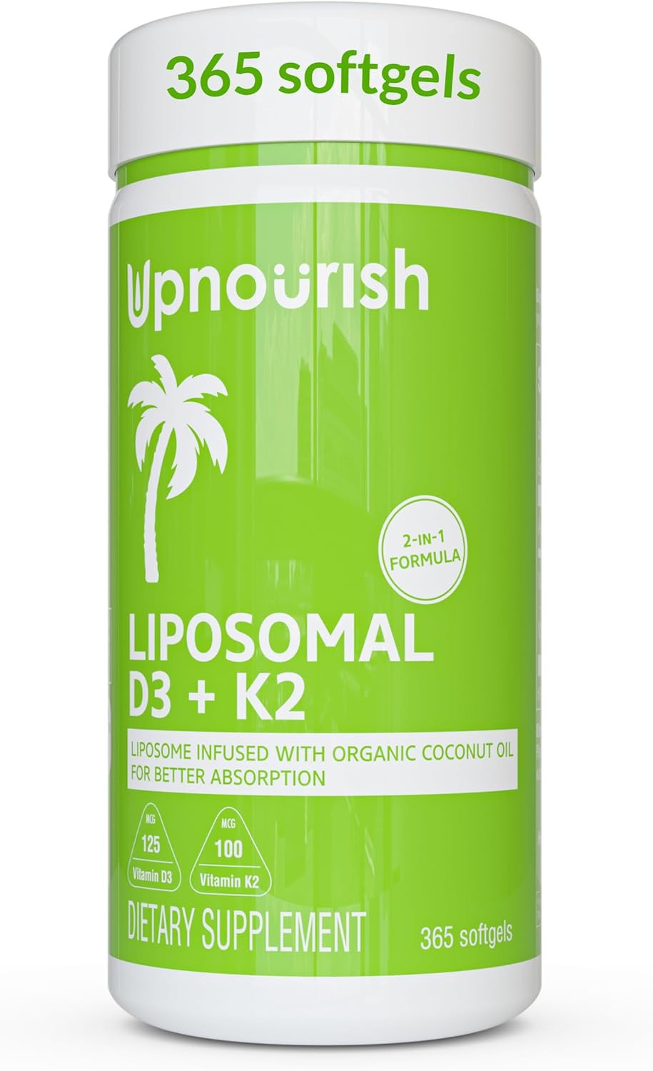 Liposomal D3 & K2 MK-7, Advanced Absorption for Optimal Bone and Immune Healt…