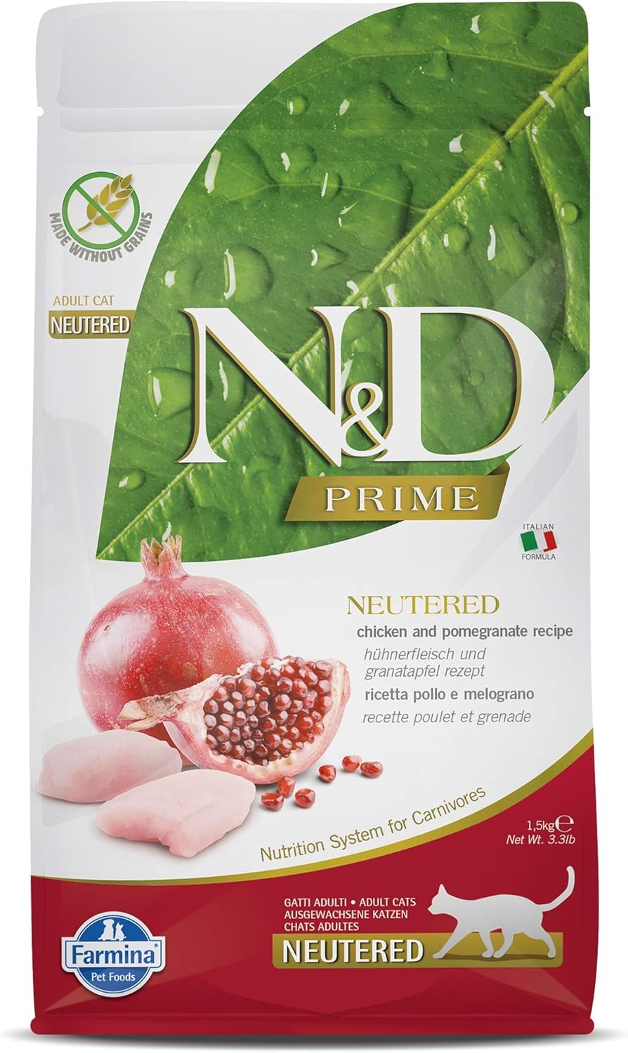 Farmina Grain-Free Chicken and Pomegranate Adult Neutered Cats 3.3 pounds