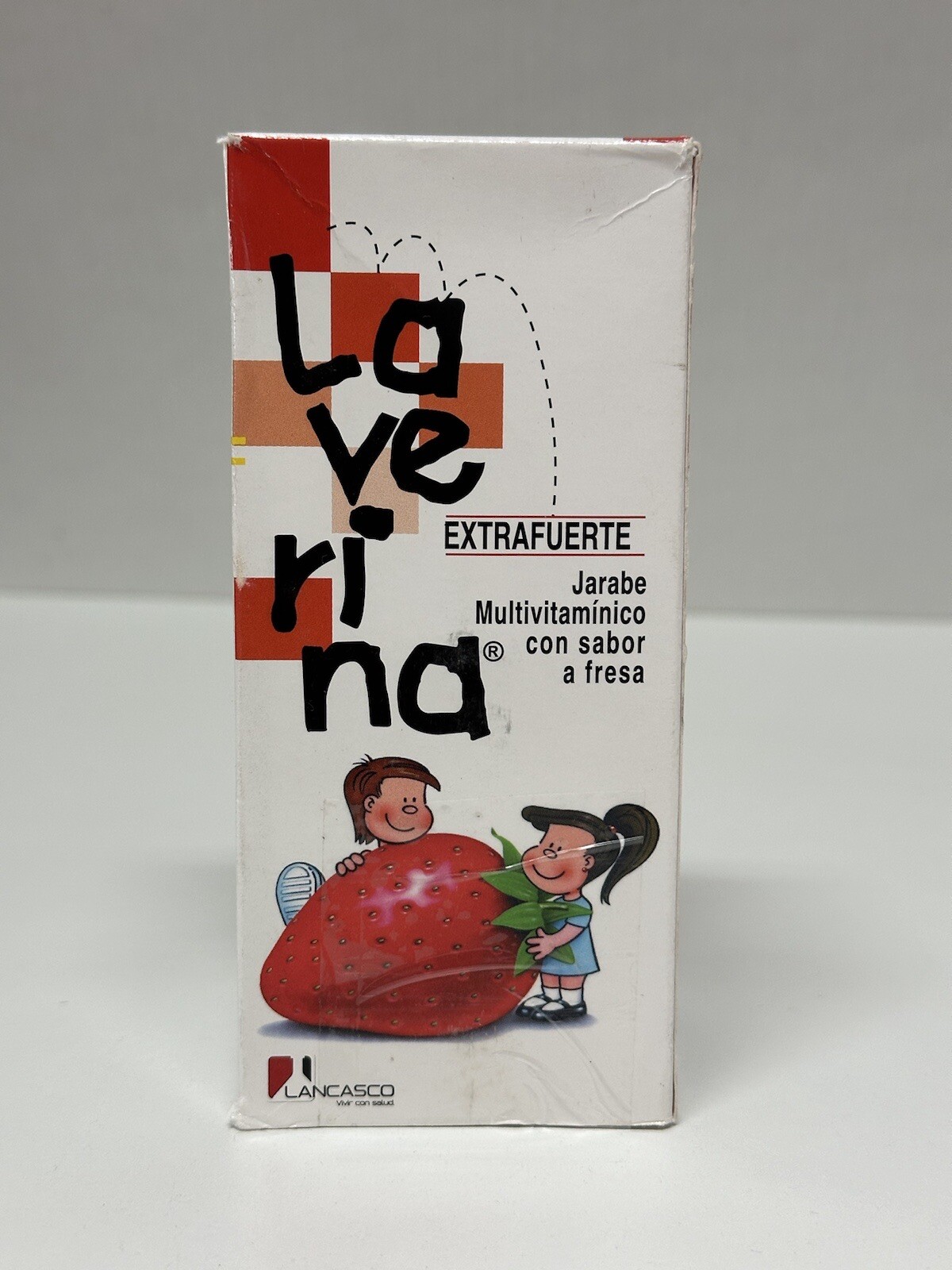 LAVERINA EXTRA STRONG MULTIVITAMIN B1,B2,B12,IRON, SYRUP SAVOR STRAWBERRY 240ml