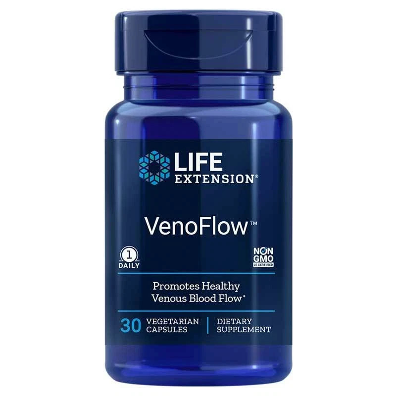 Venoflow 30Caps 200mg Life Extension Nattokinase/Pycnogenol/French Maritime Bark