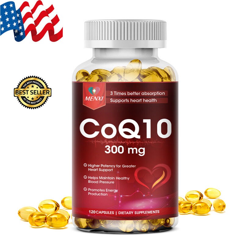 Coenzyme Q-10 300mg Antioxidant, Heart Health Support, Increase Energy & Stamina