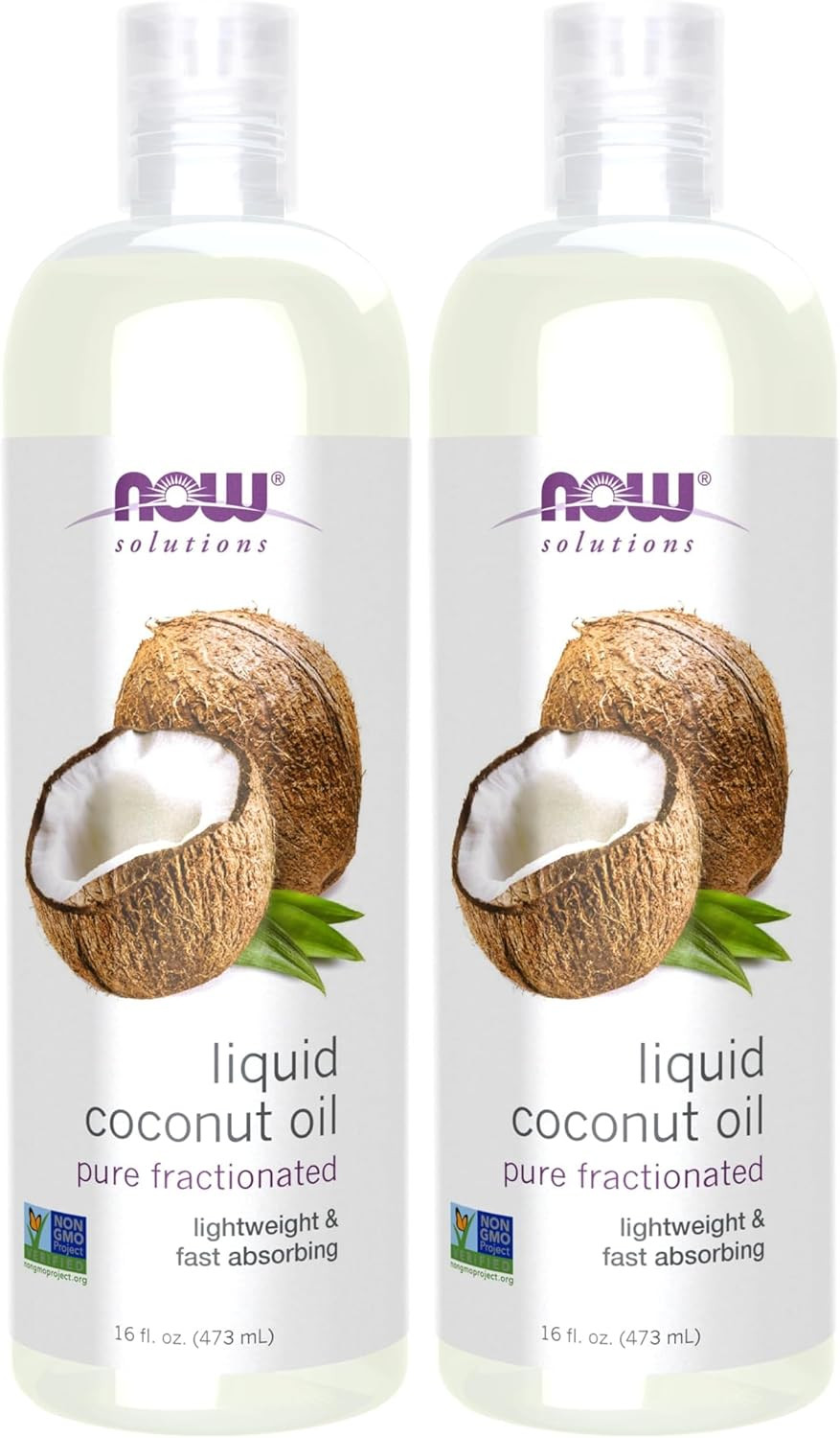 Solutions, Liquid Coconut Oil, Light and Nourishing, Promotes Healthy-Looking Sk