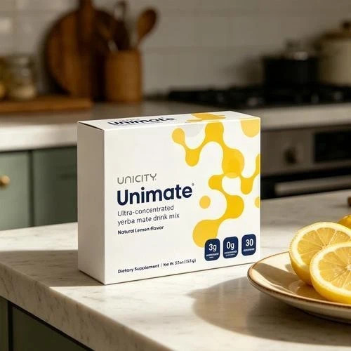 2 Pack Unicity Unimate Natural Lemon Flavor 30 Packs Exp 08/2027 Free Shipping
